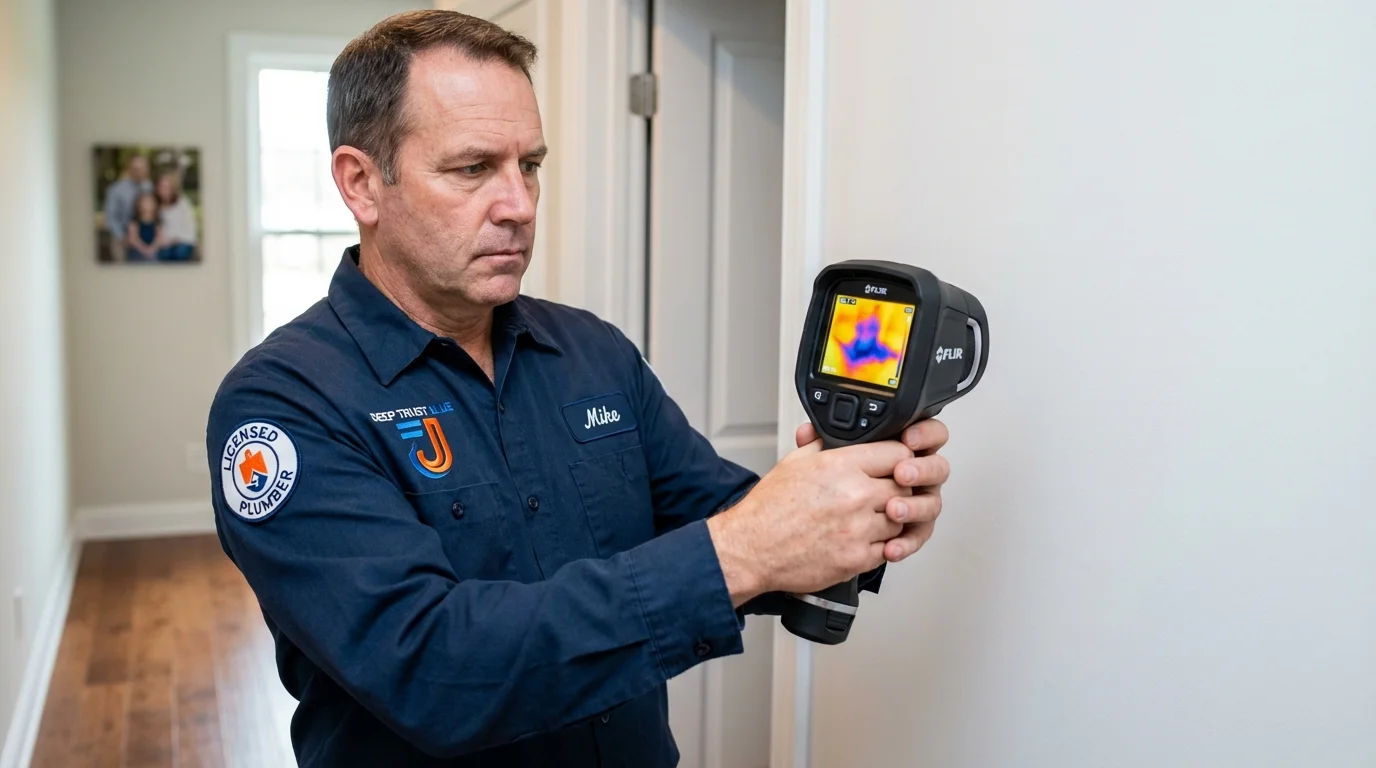 Thermal imaging leak detection by Johns Plumbing LLC in Woodinville